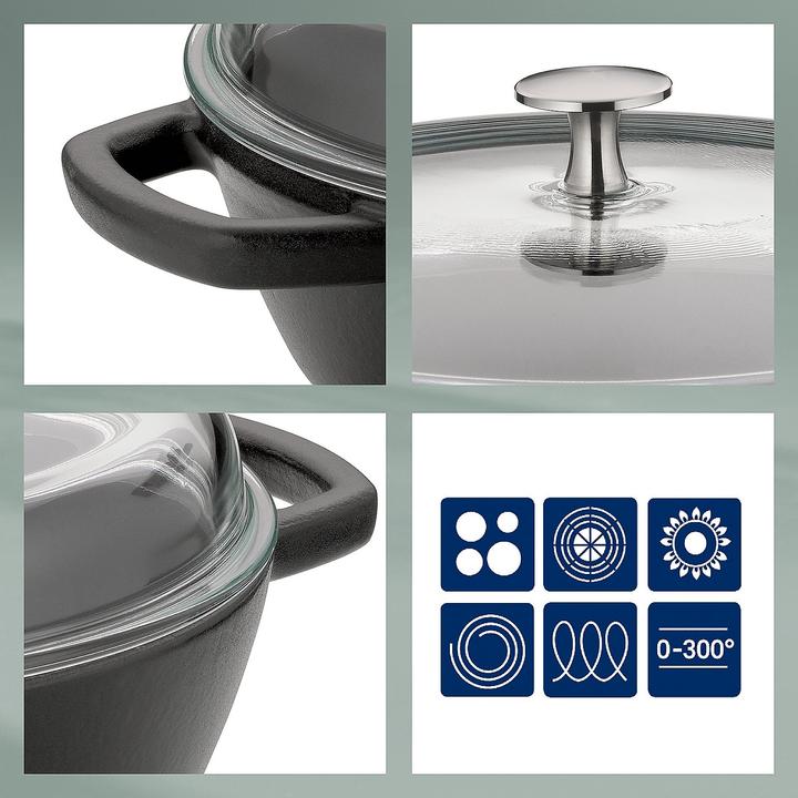 Image du produit Kela Poêle paysanne Calido (28 cm, Cocotte + faitout, Fonte)