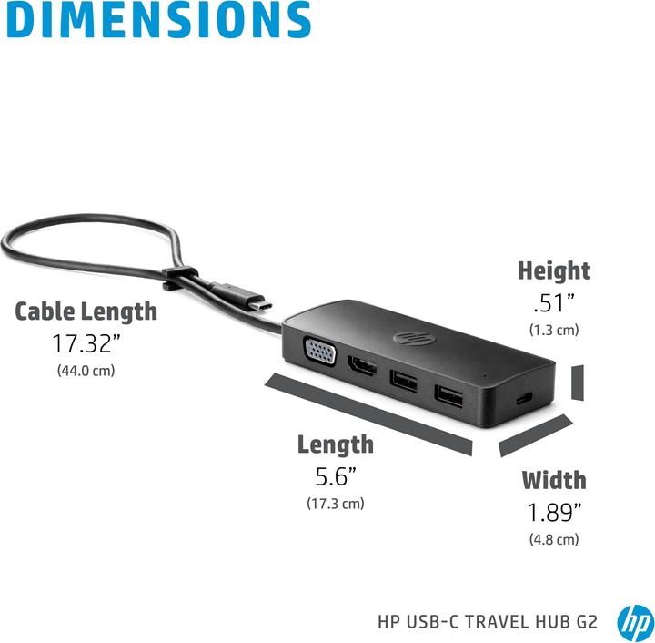 Actual product image HP Travel Hub G2 (USB-C, 1 Ports)