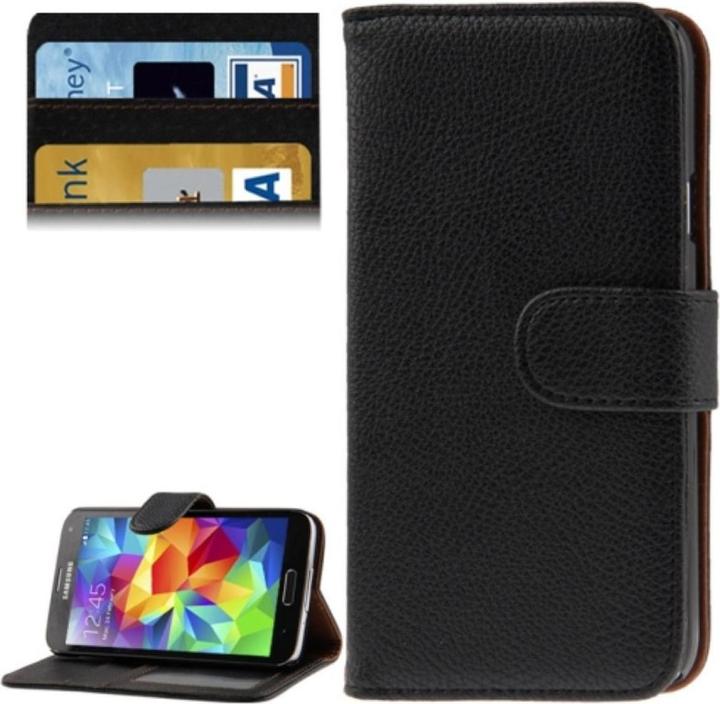 Actual product image König Design Protective cover Case (Flip landscape) for mobile Samsung Galaxy S5 / S5 Neo Black (Samsung Galaxy S5, Samsung Galaxy S5 Neo)