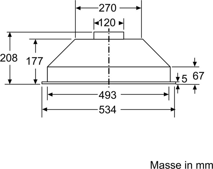 Produktbild Bosch Hausgeräte DLN53AA70 (Unterbauhaube)