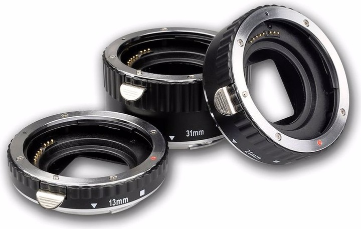 Actual product image Meike Extension Tube Set AF (Macro intermediate ring, Canon EF, Canon EF-S)