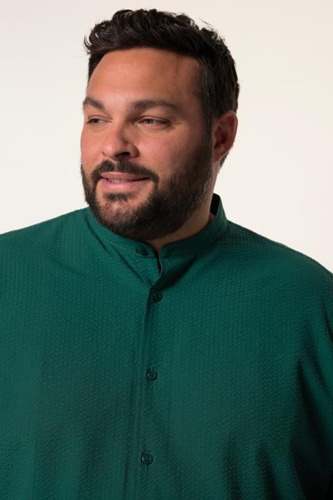 Immagine prodotto Men+ Hemd, Halbarm, Stehkragen, Seersucker, Comfort Fit (3XL)