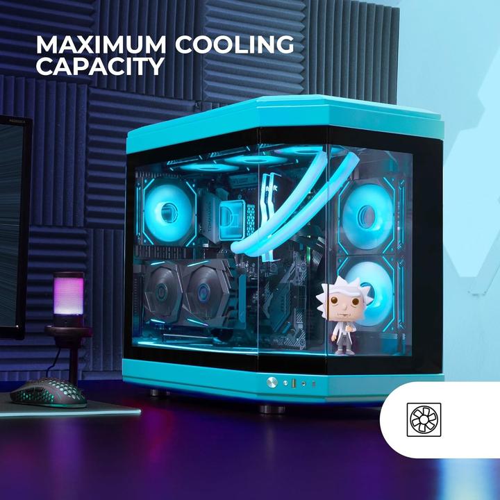 Produktbild Mars Gaming Boitier Moyen Tour ATX MC-3T RGB avec panneaux vitrés (Noir) (ATX, mATX, Mini-ITX)