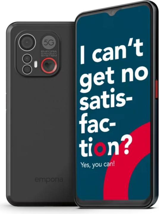 Produktbild Emporia ME6 (5G) mit Panic Button (128 GB, Schwarz, 6.58", Single SIM, 5G)