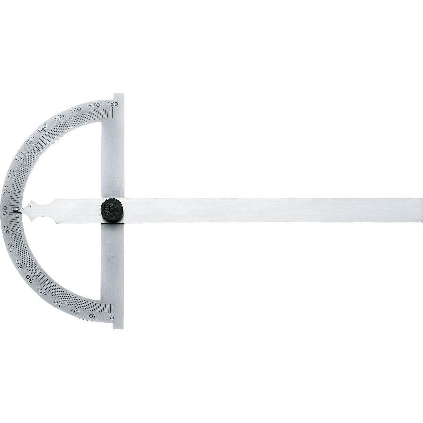 RB Messwerkzeuge, Winkelmesser, Gradmesser (Winkelmesser) 120 mm Messbereich 0-180°, Schienelänge 150 mm Stahl