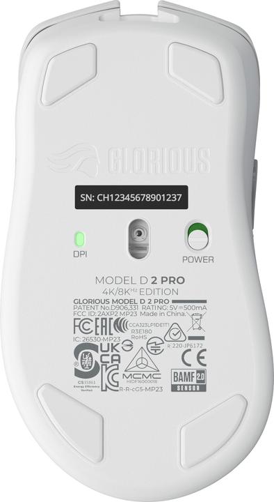 Produktbild Glorious Model O 2 PRO Wireless - 4K/8K Polling - White (Kabellos)