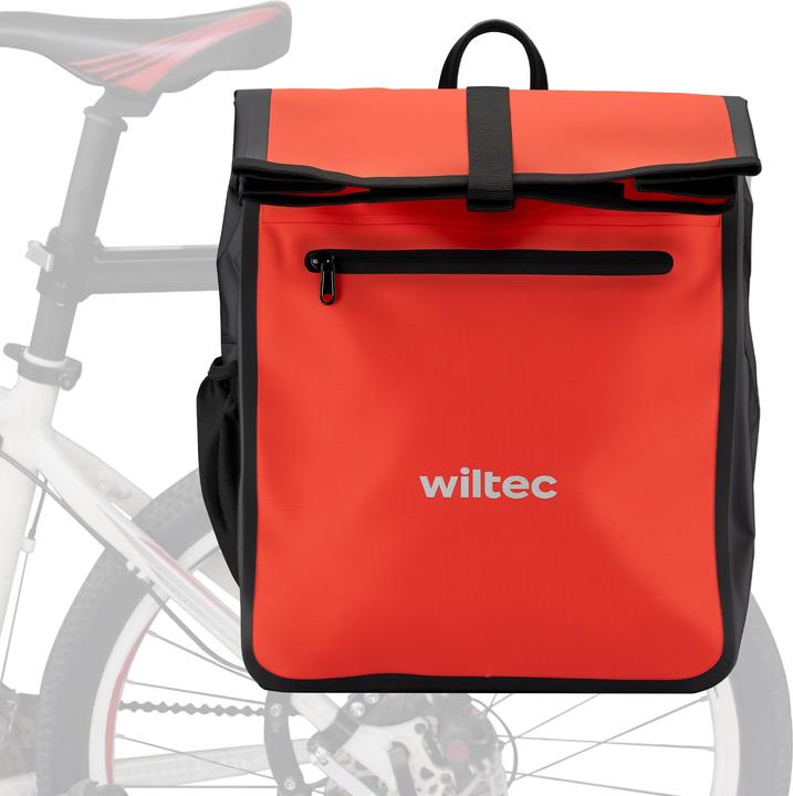 Produktbild Wiltec Gepäckträgertasche rot 22l Fahrradtasche Gepäckträger Gepäcktasche (22 l, Gepäckträgertasche)