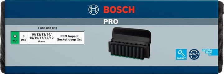 Actual product image Bosch Professional Zubehör PRO Impact (17 mm, 19 mm, 14 mm, 16 mm, 13 mm, 12 mm, 15 mm, 18 mm, 10 mm)