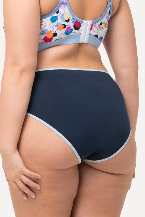 Actual product image Ulla Popken 5 Pack Contrast Trim Midi Briefs (54, 5-pack)