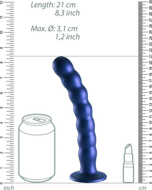 Produktbild Ouch! Beaded Silicone G-Spot Dildo - 8" / 20,5 cm