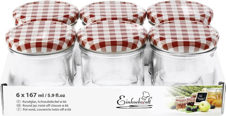 Einkochwelt Preserve jars (6 pcs., 0.17 l)