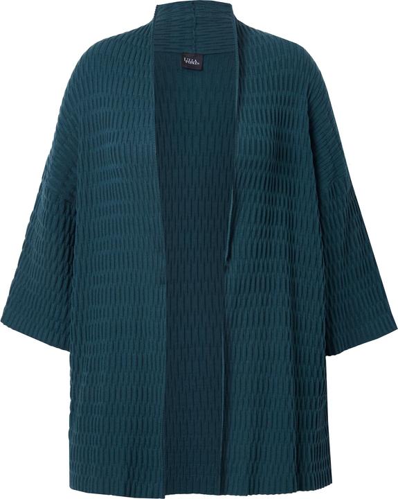 Immagine prodotto Ulla Popken Cardigan dal taglio oversize in maglia lavorata con scollo a V e maniche a 3/4 (62)
