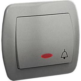 Kontakt AD1L/26, Taster + Schalter, Silber