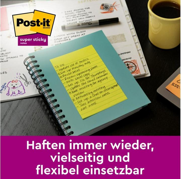 Actual product image Post-it Super Sticky Promo (101 x 152 mm)