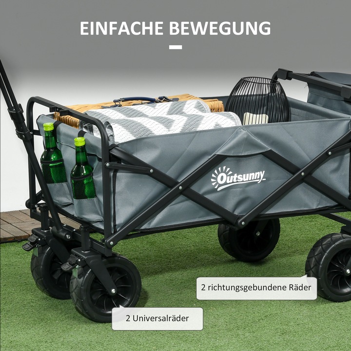 Immagine prodotto Outsunny Carrello a mano con borsa frigo