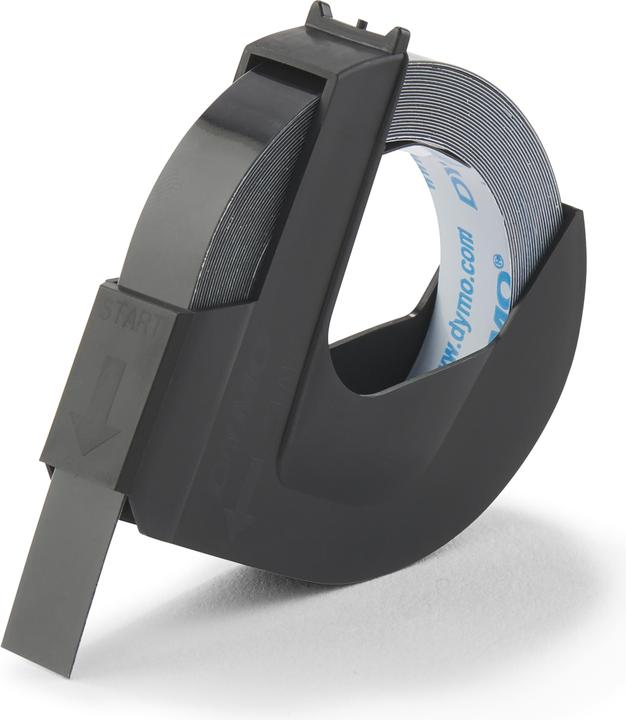 Produktbild Dymo Prägeband 3D (0.90 cm, Schwarz)