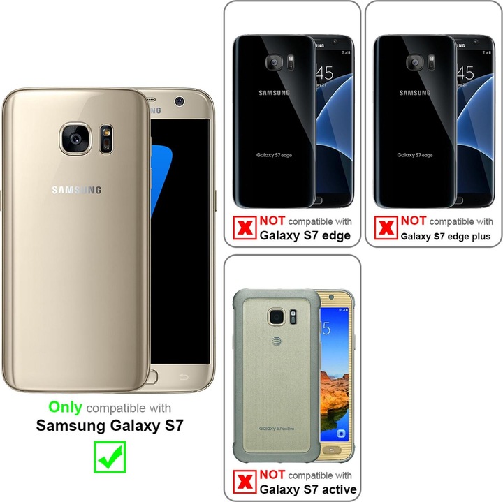 Produktbild Cadorabo TPU Frosted Cover (Samsung Galaxy S7)