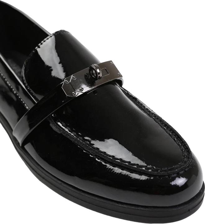Actual product image Where's That From Womens/Ladies Monaco Metal Detail Wide Loafers (38)