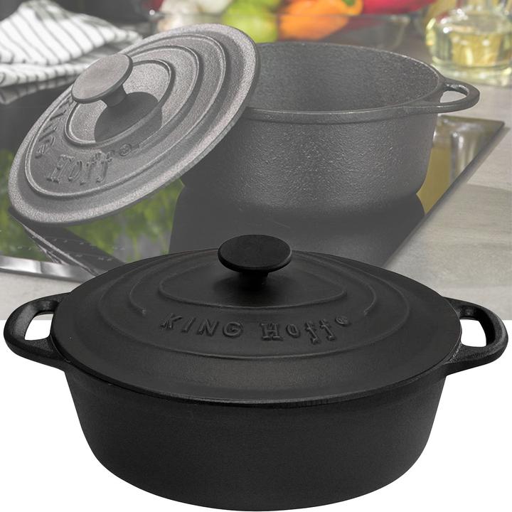 Produktbild Kinghoff Cast iron frying pan 29cm 4,5L KH-2255 (Gusseisen, 29 x 11 cm)