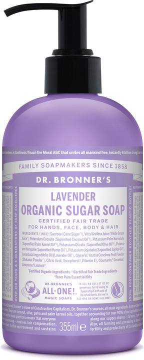 Image du produit Dr. Bronner's Organic Sugar Soap Lavender 355 ml (355 ml)