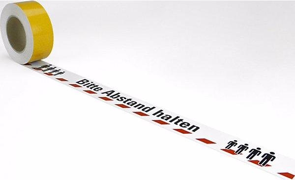 Immagine prodotto Moravia Nastro per marcature a terra, stampa: mantenere la distanza, lunghezza 16 m