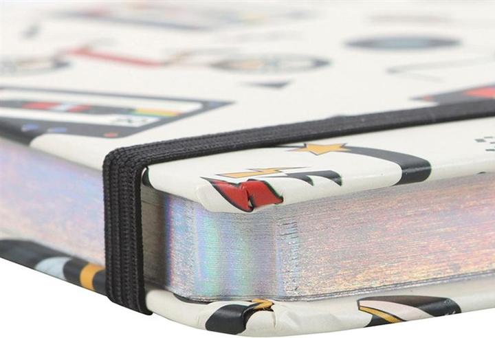 Image du produit Something Different - Cahier motif/style Rétro 80S (A5, À rayures, Couverture rigide)