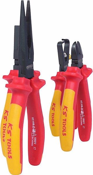 Produktbild KS Tools ERGOTORQUE VDE Zangen-Satz, 4 Teile, Variante 2, matt verchromt
