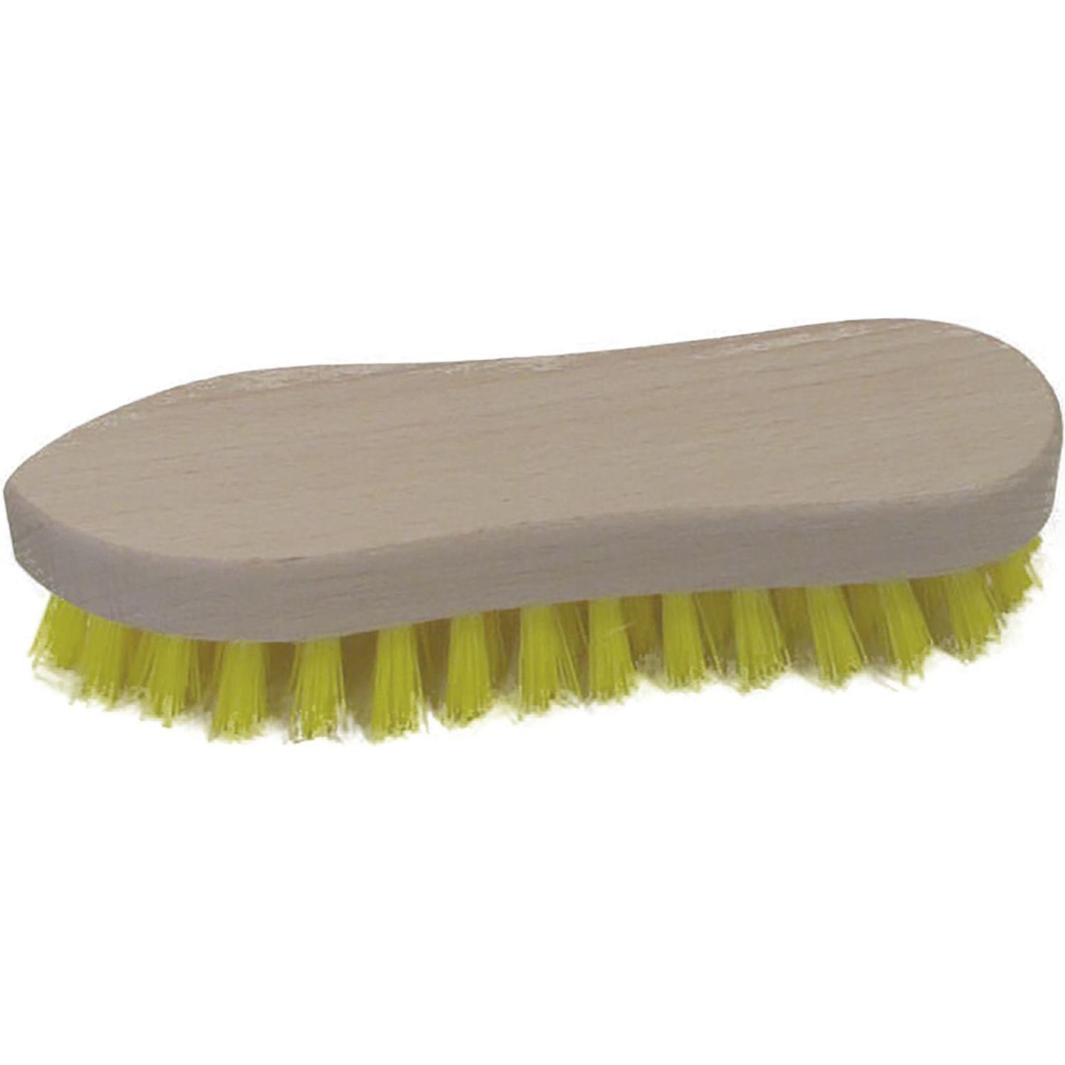 Masta Reibbürste Kunstwurzel spitz/rund aus Grilon Länge 200 mm, Reinigungsutensil, Gelb