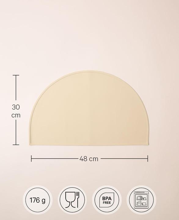 Immagine prodotto Esmée Kindertischset Halbrund Silikon (1 pz., 48 x 30 cm)