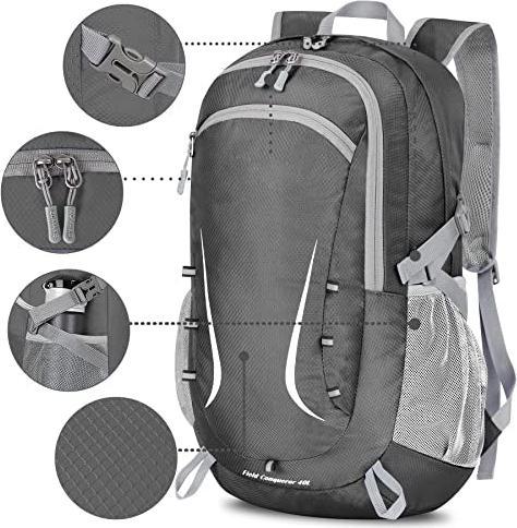 Actual product image Only-Bags.Store Foldable backpack, large lightweight backpacks Waterproof hiking backpack (40 l)