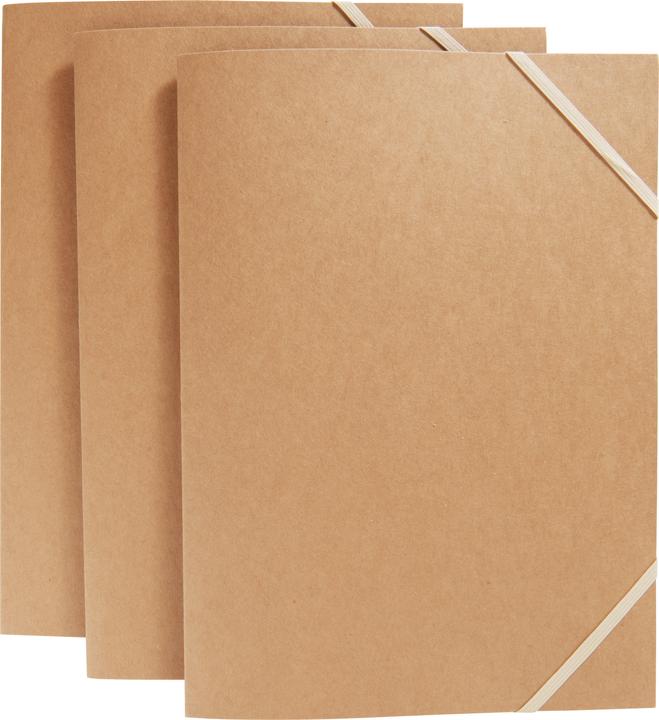 Produktbild VBS Kraftkarton Sammelmappe für Papiere, DIN A3, 3 Stück (A3, 3 x)