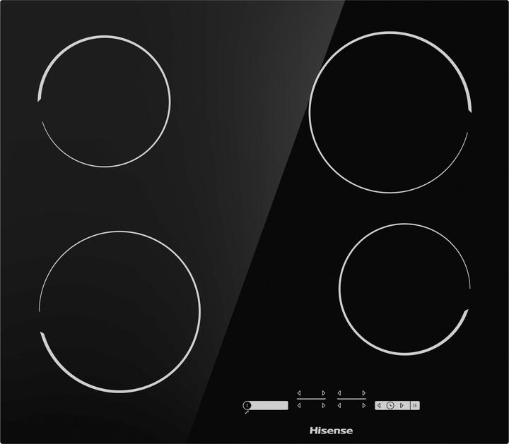 Produktbild Hisense Glaskeramikkochfeld HiLight HI4 E 6431C Schwarz glänzend (59.50 cm, Glaskeramik Kochfeld)