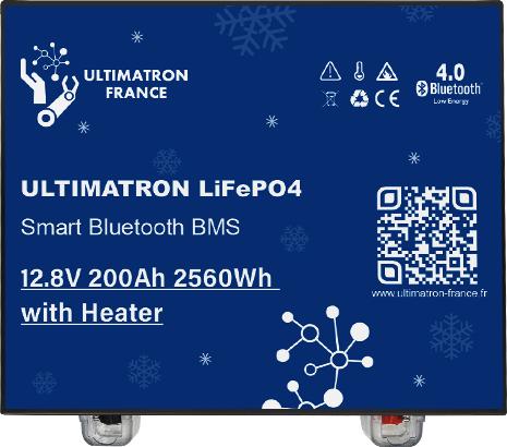 Image du produit Ultimatron ULM-12V-200Ah POLAR LiFePO4 Batterie d'alimentation sous le siège (Heater) (12 V, 200 Ah)