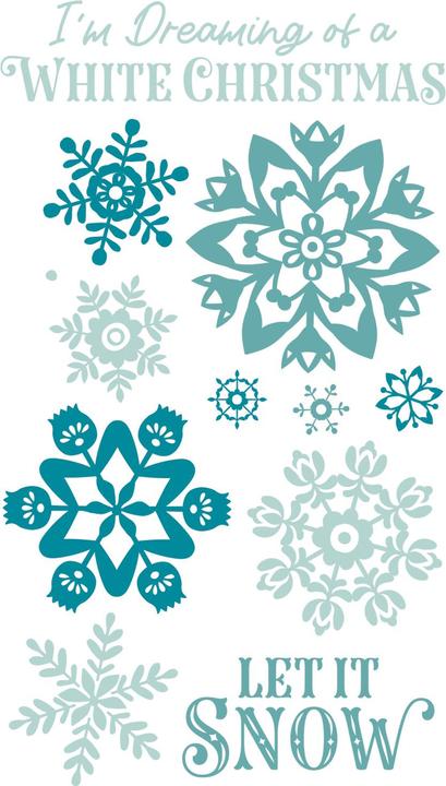 Sizzix Clear Stamps Set "White Christmas by Catherine Pooler"