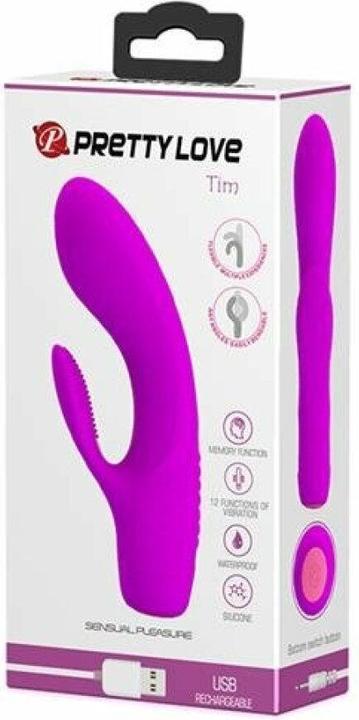 Productafbeelding Pretty Love Tim Paarse Oplaadbare Vibrator