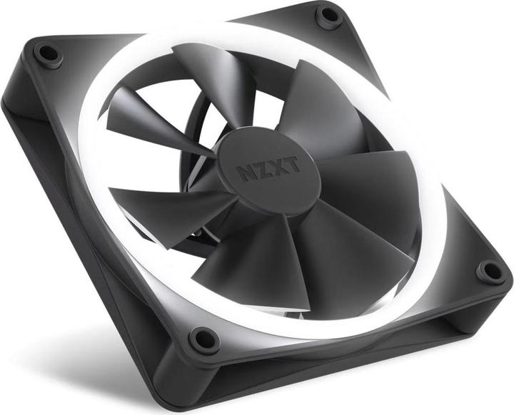 Productafbeelding NZXT F120 RGB Computer Case Fan 12 cm Zwart 1 eenheid (eenheden) (120 mm, 1 x)