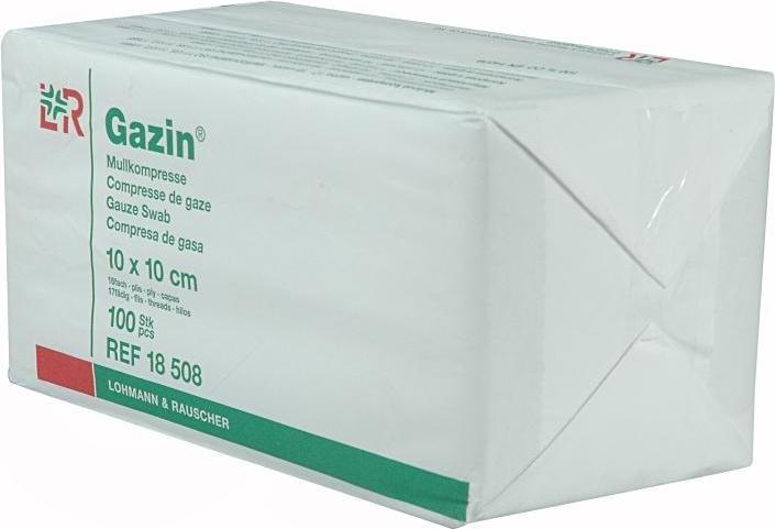 Actual product image Gazin Mullkompressen 10x10cm 16-fach unsteril