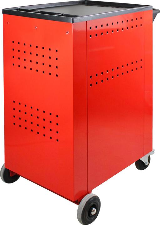 Actual product image ADB Basic workshop trolley red 9 drawers