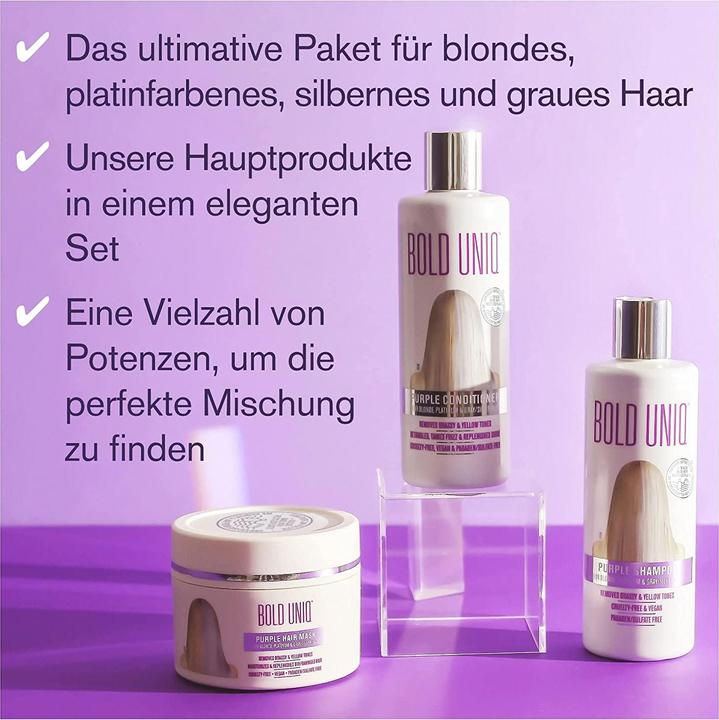 Produktbild Bold Uniq Shampoo, Conditioner und Maske im Trio