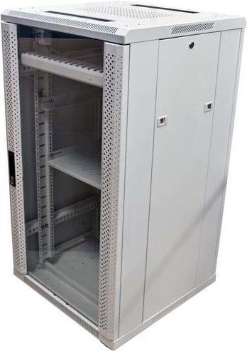 Allnet 19 Cabinet 22U W600 / D1200mm *light grey* SNB series glass door (22 RU, 19 inch rack)