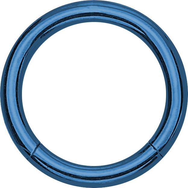 Produktbild Star Piercing Segmentring klappbar dunkelblau (Chirurgenstahl 316L, ohne Messing)