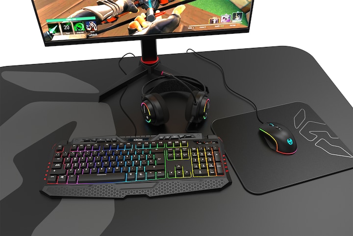 Produktbild Krom Kappa Kopfhörer Verkabelt Kopfband Gaming Schwarz (NXKAPPA) (Kabelgebunden)