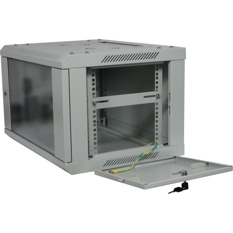 Allnet 19"Wandgehäuse, 15HE, 1-teilig, T600mm, Lichtgrau, zerlegt(Flat Pack), SMA-Serie (10.86 HE, 19 Zoll Rack), Server...