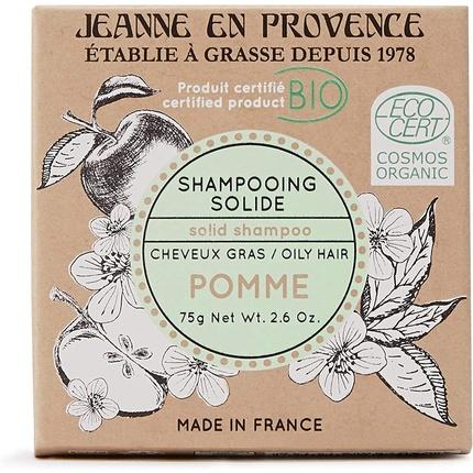Actual product image Jeanne En Provence Organic Solid Shampoo ( Apple ) - Solid shampoo - 100.0g (Solid shampoo, 75 g)