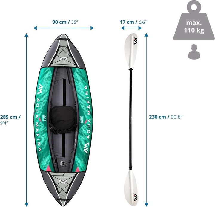 Produktbild Aqua Marina Laxo 285 Kayak (1 Pers.)