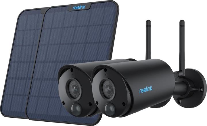 Produktbild Reolink 2x B320-B Battery-WiFi + 2x Solarpanel schwarz