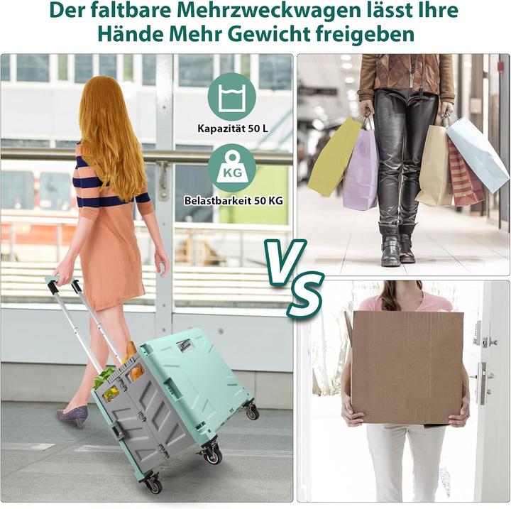 Produktbild Acelectronic Klappbarer Einkaufstrolley