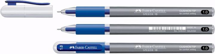 Immagine prodotto Faber-Castell SPEEDX - Penna a sfera (Argento, Azzurro, 1x)