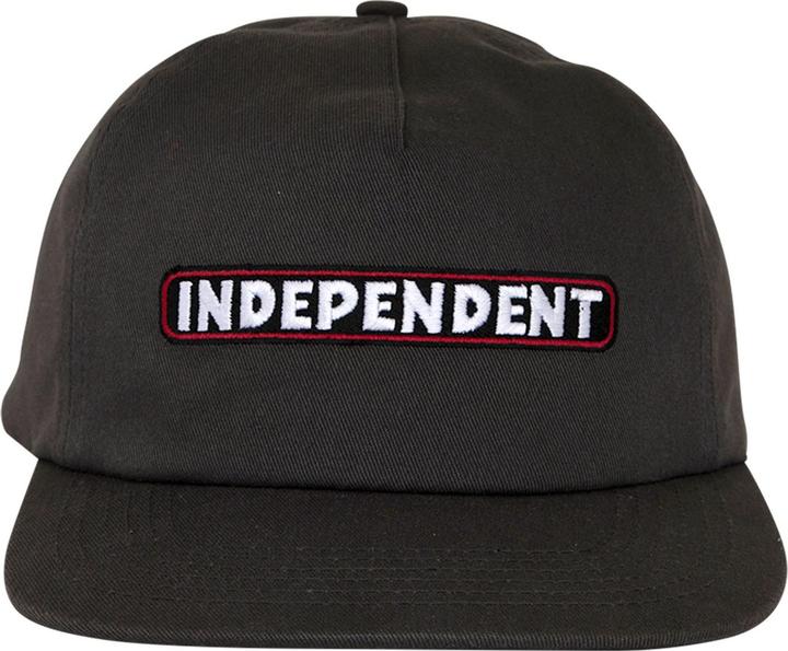 Actual product image Independent Bar Logo Snapback Unstructured Cap