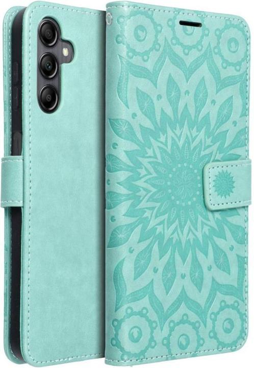 Image du produit OEM Coque arrière MEZZO Book case pour SAMSUNG A14 4G / A14 5G vert mandala